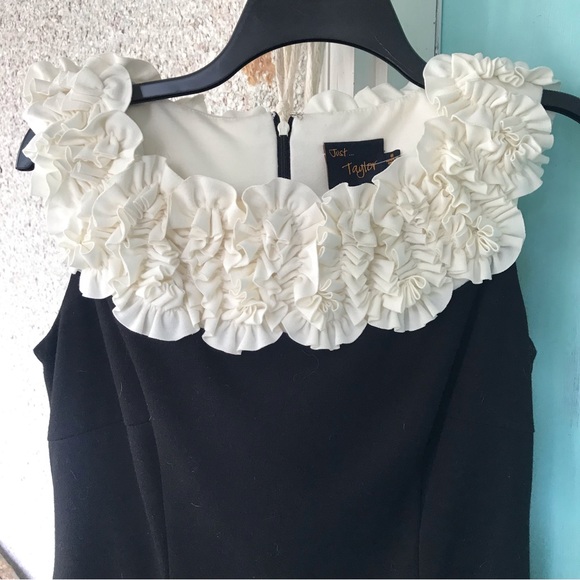 Just...Taylor Dresses & Skirts - Just Taylor black and off white boutique dress size 8
